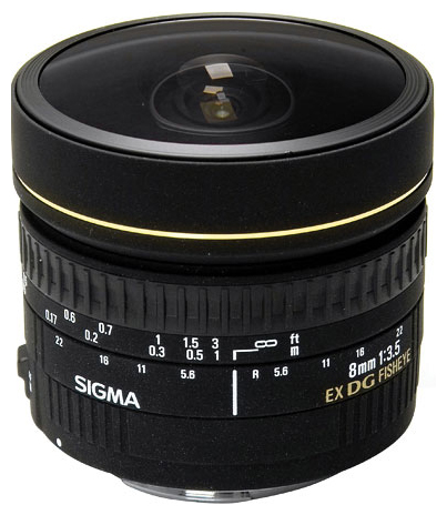 Объективы - Sigma AF 8mm f/3.5 EX DG Circular Fisheye Sigma SA