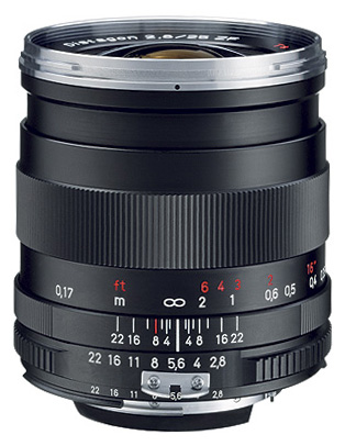 Объективы - Zeiss Distagon T* 2.8/25 ZK