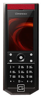 Телефоны GSM - Gresso Grand Monaco Black Ceramic Red Leather