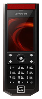 Телефоны GSM - Gresso Grand Monaco Black Ceramic Red Alcantara